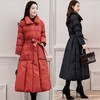 丁摩 中长过膝羽绒服女新款a型韩版加厚白鸭绒外套冬季修身5ZF-222 商品缩略图1