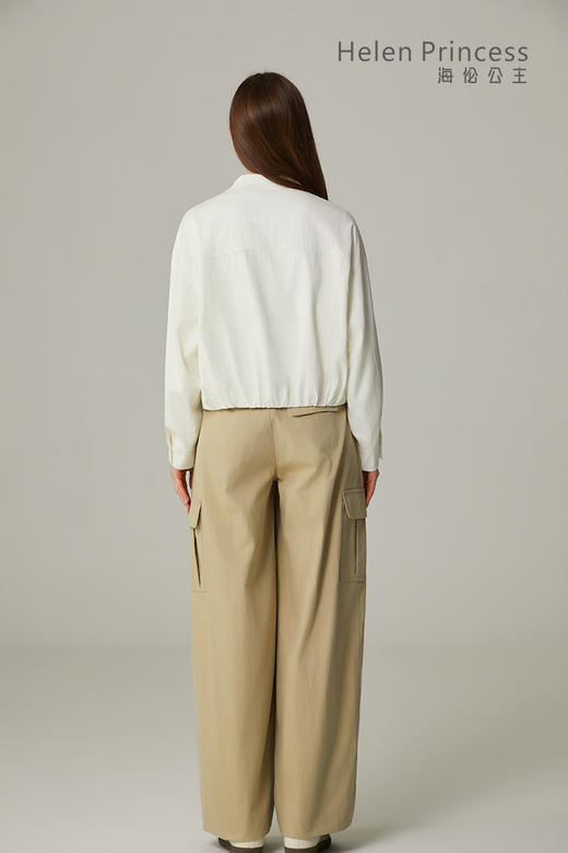 休闲立领白色外套 商品图4