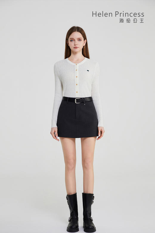 圆领刺绣针织上衣 商品图10