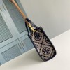 TORY BURCH 汤丽柏琦 T Monogram 经典老花满印可拆卸肩带 织物拼牛皮革 托特包（CB） 商品缩略图3