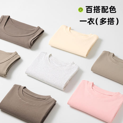 【59元2件】新款正肩修身短袖T恤 休闲显瘦圆领短款上衣 商品图11