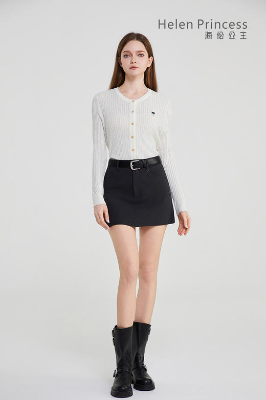 圆领刺绣针织上衣 商品图9