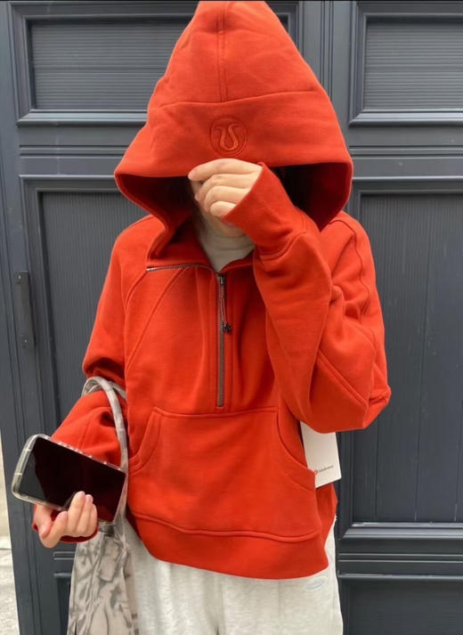 🉐699 Lululemon 半拉链scuba ，色号HTHT热辣红，只有XS/S码，125斤内 商品图6