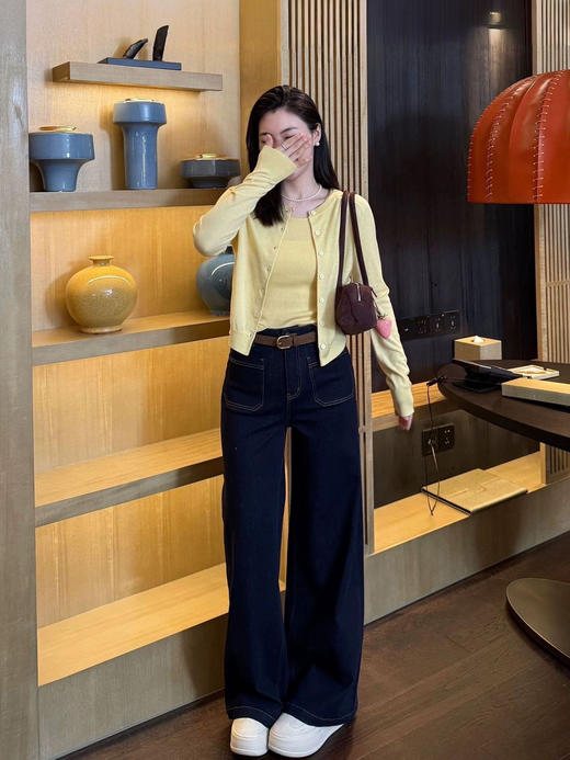 丹宁土耳其新款复古窄版直筒原色牛仔裤防褪色 商品图1