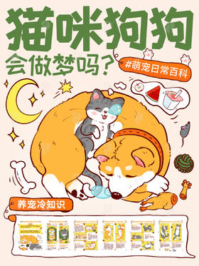 趣味小知识14--猫咪狗狗会做梦吗？