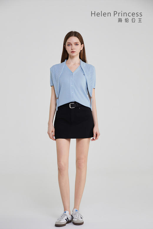 披肩V领开衫 商品图0