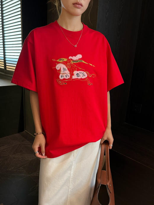 吴磊同款Burberr*y新禧贺岁战马骑士T恤 商品图11