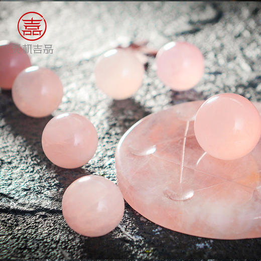 【祈愿吉品】粉水晶球摆件吉祥物 商品图3
