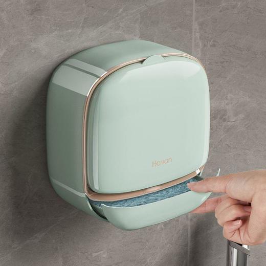 轻奢壁挂式香皂盒置物架卫生间沥水家居可拆卸收纳盒翻盖肥皂盒 商品图1