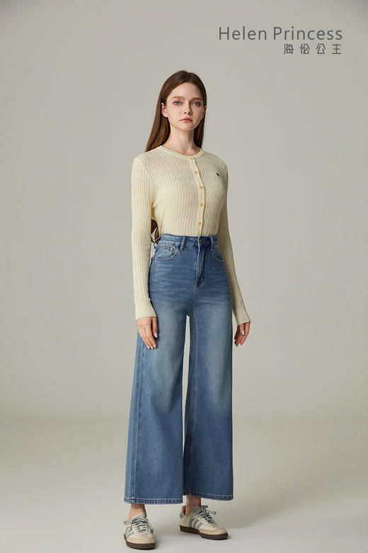 圆领刺绣针织上衣 商品图5