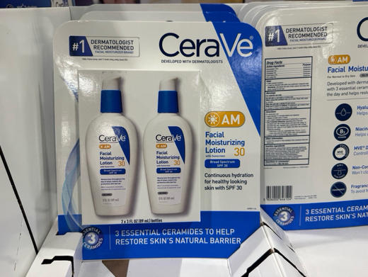 🌞特价！270元/组！【CeraVe AM面部保湿乳 SPF30 双瓶装】🌞皮肤科医生推荐No.1！一瓶保湿+防晒一步到位💧☀️ 商品图2