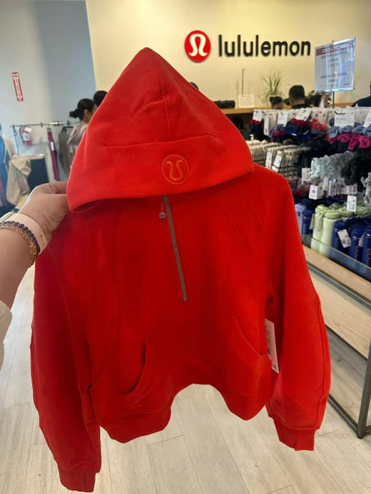 🉐699 Lululemon 半拉链scuba ，色号HTHT热辣红，只有XS/S码，125斤内 商品图7