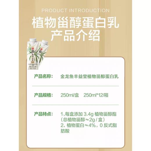 金龙鱼丰怡堂植物甾醇酯豆乳250ml*12盒家庭装 商品图4