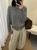晴日风云~镂空针织帽衫开衫毛衣 商品缩略图3