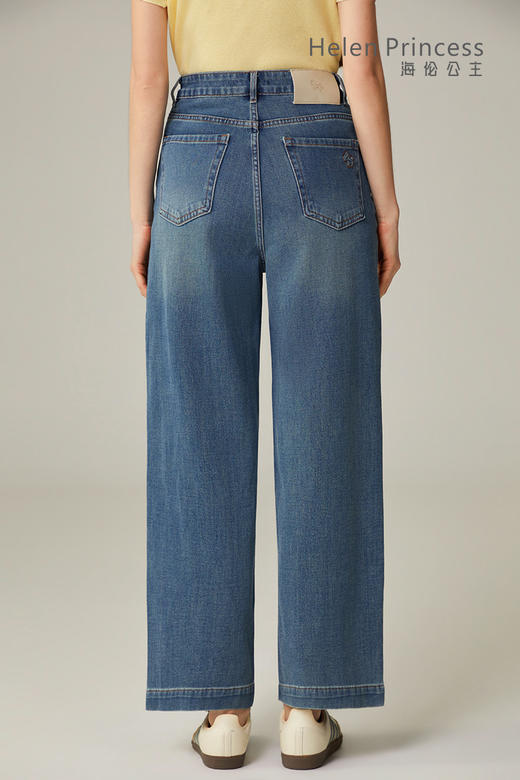 宽边阔腿牛仔裤 商品图2