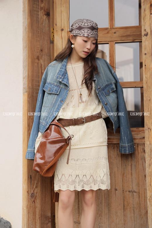 【门店同款】ENJOY春季“序光之旅”立领斜襟牛仔外套 169743301 商品图1