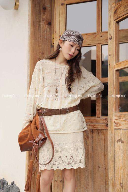 【门店同款】ENJOY春季“序光之旅”郁金香钩花针织 169443544 商品图1