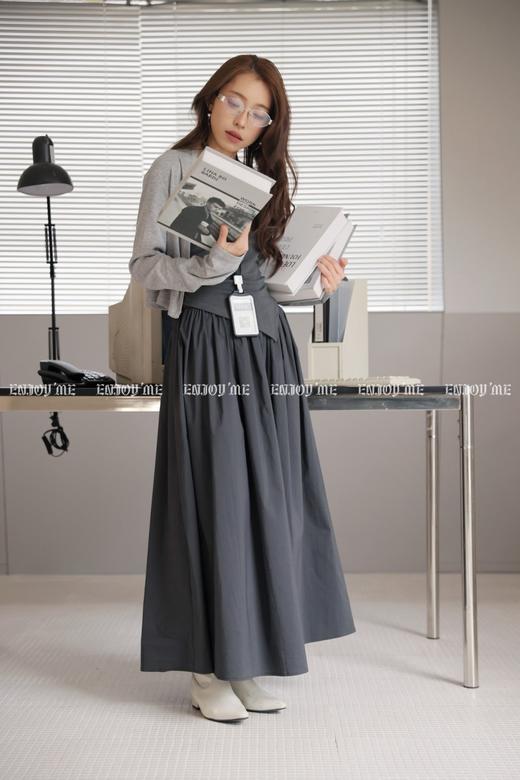 【门店同款】ENJOY春季“柔权主义”撞色两件套裙 169604133 商品图3