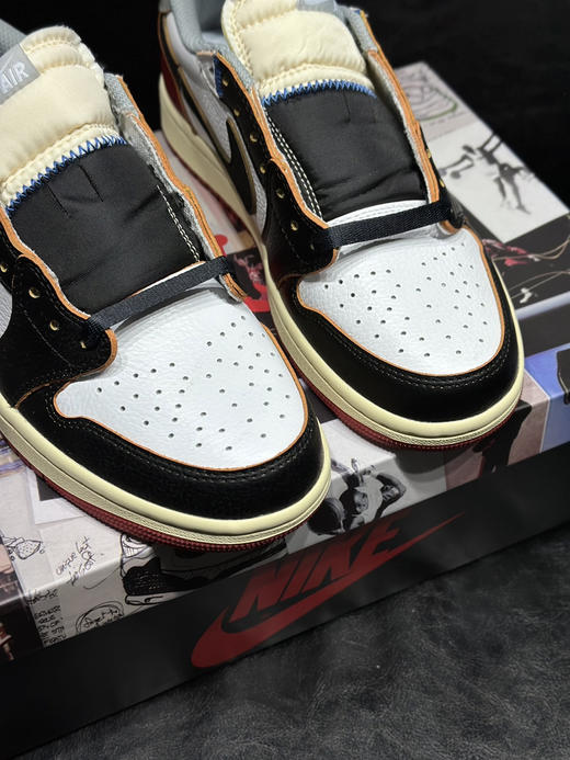 秋冬特惠💰430 公司级 Air Jordan 1 Low 防滑 低帮 倒钩联名款 商品图6