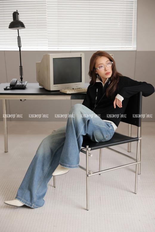 【门店同款】ENJOY春季复古垂感阔腿裤 169147315 商品图3