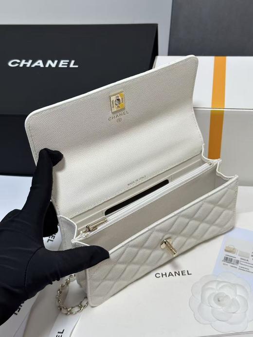 香奈儿 水钻珍珠手柄 风琴包 牛皮 荔枝纹（LZ） 商品图2