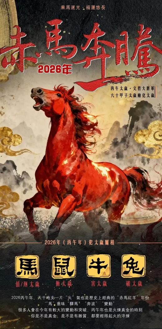 古泉书馆广结善缘 代请北京白云观2026年马年太岁符 商品图13