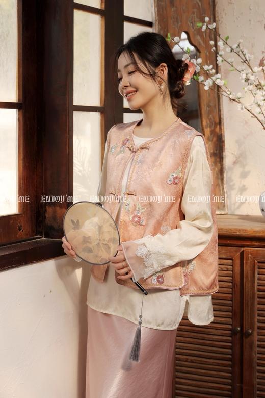 【门店同款】ENJOY春季“画中行”蝶梦霓裳中式马夹 169244107 商品图7