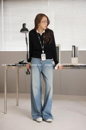 【门店同款】ENJOY春季复古垂感阔腿裤 169147315