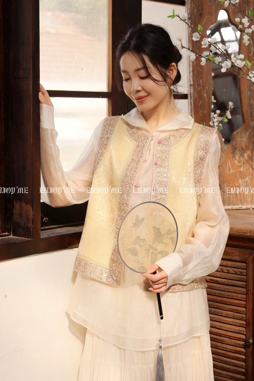 【门店同款】ENJOY春季“画中行”春韵别处中式马夹 169444029 商品图13