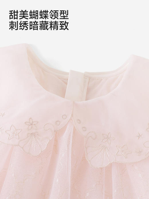 英氏女童花边公主裙夏季新款网纱连衣裙可爱背心裙子YRLFJ1S020A 商品图3