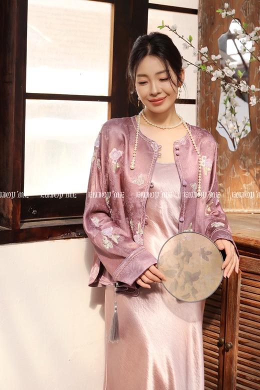 【门店同款】ENJOY春季“画中行”落花为信中式外套 169244051 商品图2