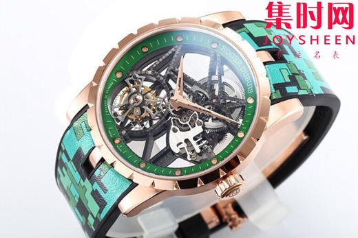 NEW罗杰杜彼迷彩陀飞轮 新品彩色陀飞轮，掀起彩色旋风，少量到货。EXCALIBUR王者系列 RDDBEX0938真陀飞轮男士腕表 商品图1