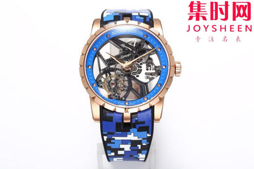 NEW罗杰杜彼迷彩陀飞轮 新品彩色陀飞轮，掀起彩色旋风，少量到货。EXCALIBUR王者系列 RDDBEX0938真陀飞轮男士腕表 商品图0