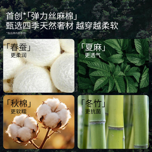 【宝宝安睡】嫚熙婴儿睡袋弹力丝麻棉春秋睡袋四季通用长袖儿童分腿睡袋防踢被 商品图1