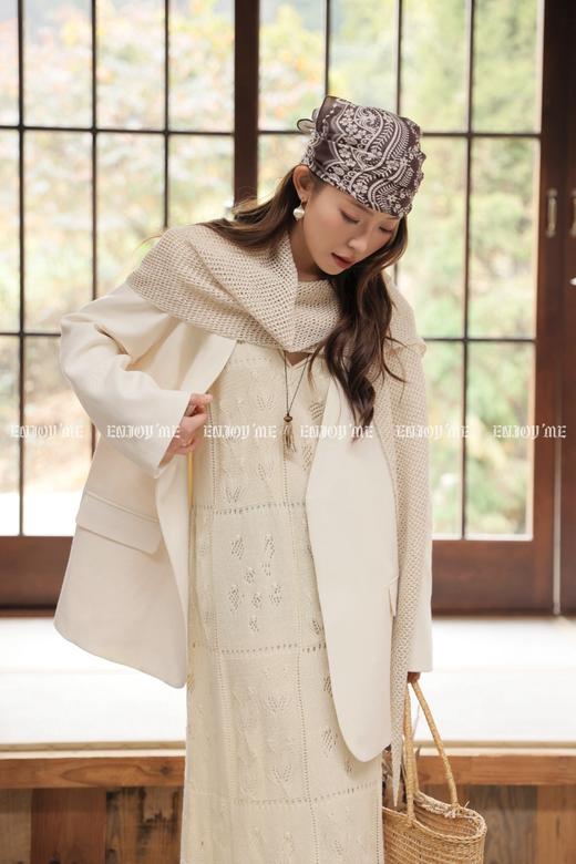 【门店同款】ENJOY春季“序光之旅”毛织披肩西装外套 169649606 商品图2