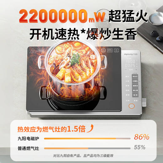 九阳AI智能温控电磁炉超猛火电磁灶家用火锅炉炒菜电池炉超薄爆炒 商品图9