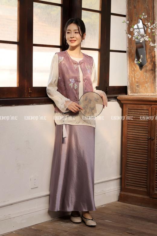 【门店同款】ENJOY春季“画中行”蝶梦霓裳中式马夹 169244107 商品图3