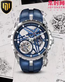 NEW罗杰杜彼王者镂空陀飞轮系列RDDBEX0838 男士腕表 立体小牛皮表带 真陀飞轮机