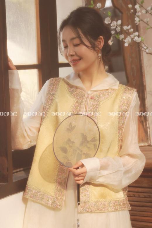 【门店同款】ENJOY春季“画中行”春韵别处中式马夹 169444029 商品图0