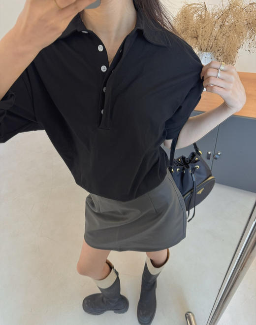 row纯棉极简polo衫 商品图9