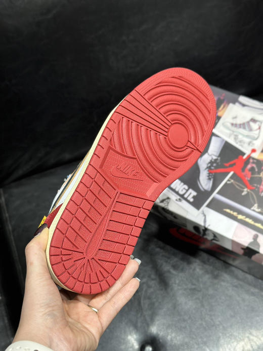 秋冬特惠💰430 公司级 Air Jordan 1 Low 防滑 低帮 倒钩联名款 商品图5
