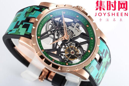 NEW罗杰杜彼迷彩陀飞轮 新品彩色陀飞轮，掀起彩色旋风，少量到货。EXCALIBUR王者系列 RDDBEX0938真陀飞轮男士腕表 商品图2