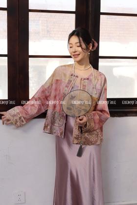 【门店同款】ENJOY春季“画中行”云锦春华中式外套 169244377
