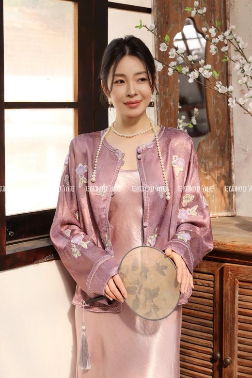 【门店同款】ENJOY春季“画中行”落花为信中式外套 169244051 商品图0