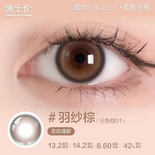 【分仓自选区】博士伦彩色隐形眼镜蕾丝欣眸日抛2片装-羽纱棕(三色棕01) 商品图0