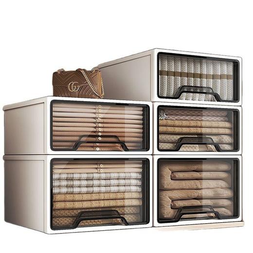 收纳箱抽屉式衣物家用卧室衣柜整理箱大容量储物零食玩具收纳盒子 商品图4