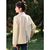 鹿向南「微光记忆」高级感卡其色正装西装外套女春季宽松气质上衣 商品缩略图1