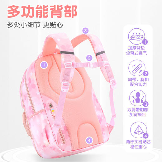 【开学季❗️小学生大容量书包】小身材大容量，韩版时尚简约书包，男女学生书包，休闲旅行双背包，潮流新款人气情侣包包开学季常备L 商品图3