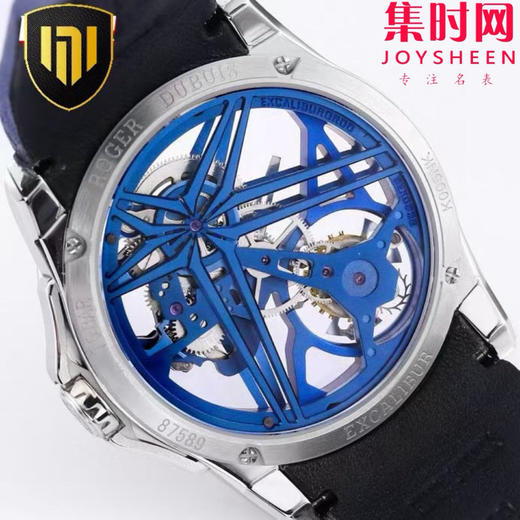 NEW罗杰杜彼王者镂空陀飞轮系列RDDBEX0838 男士腕表 立体小牛皮表带 真陀飞轮机 商品图5