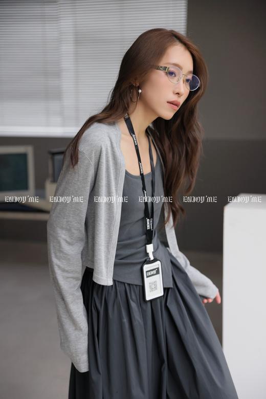 【门店同款】ENJOY春季“柔权主义”撞色两件套裙 169604133 商品图7